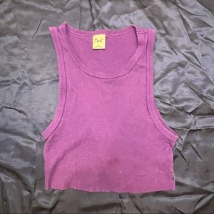 TNA/Aritzia purple ribbed tank